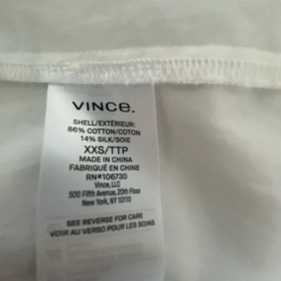 VINCE OVERSIZED WHITE BLOUSE - Picture 5 of 10